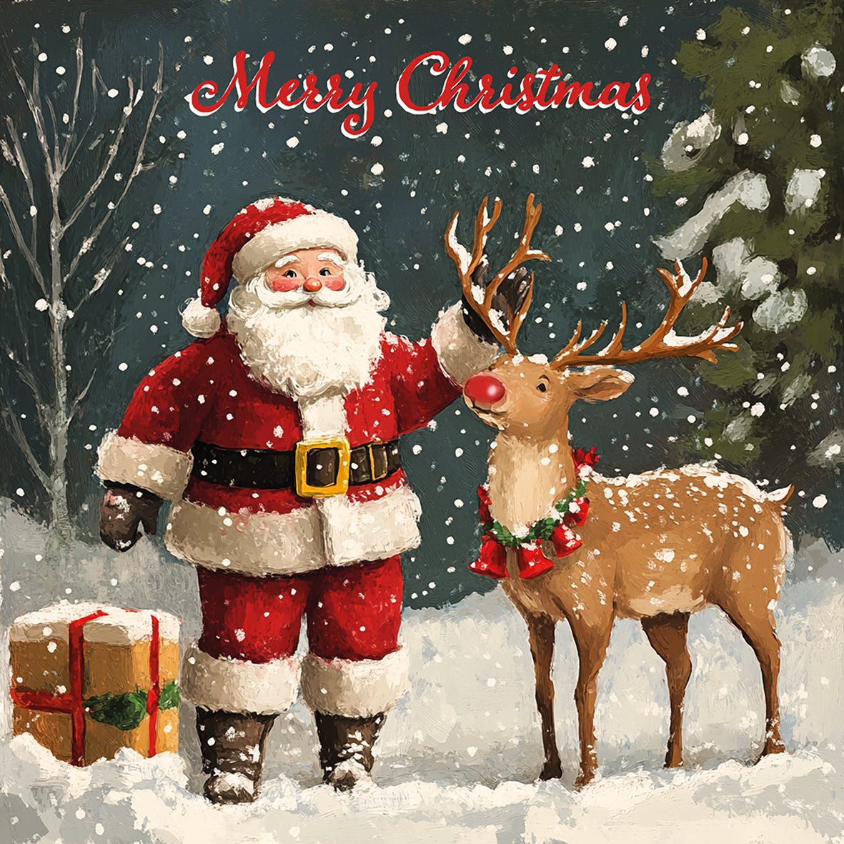 Santa and Reindeer