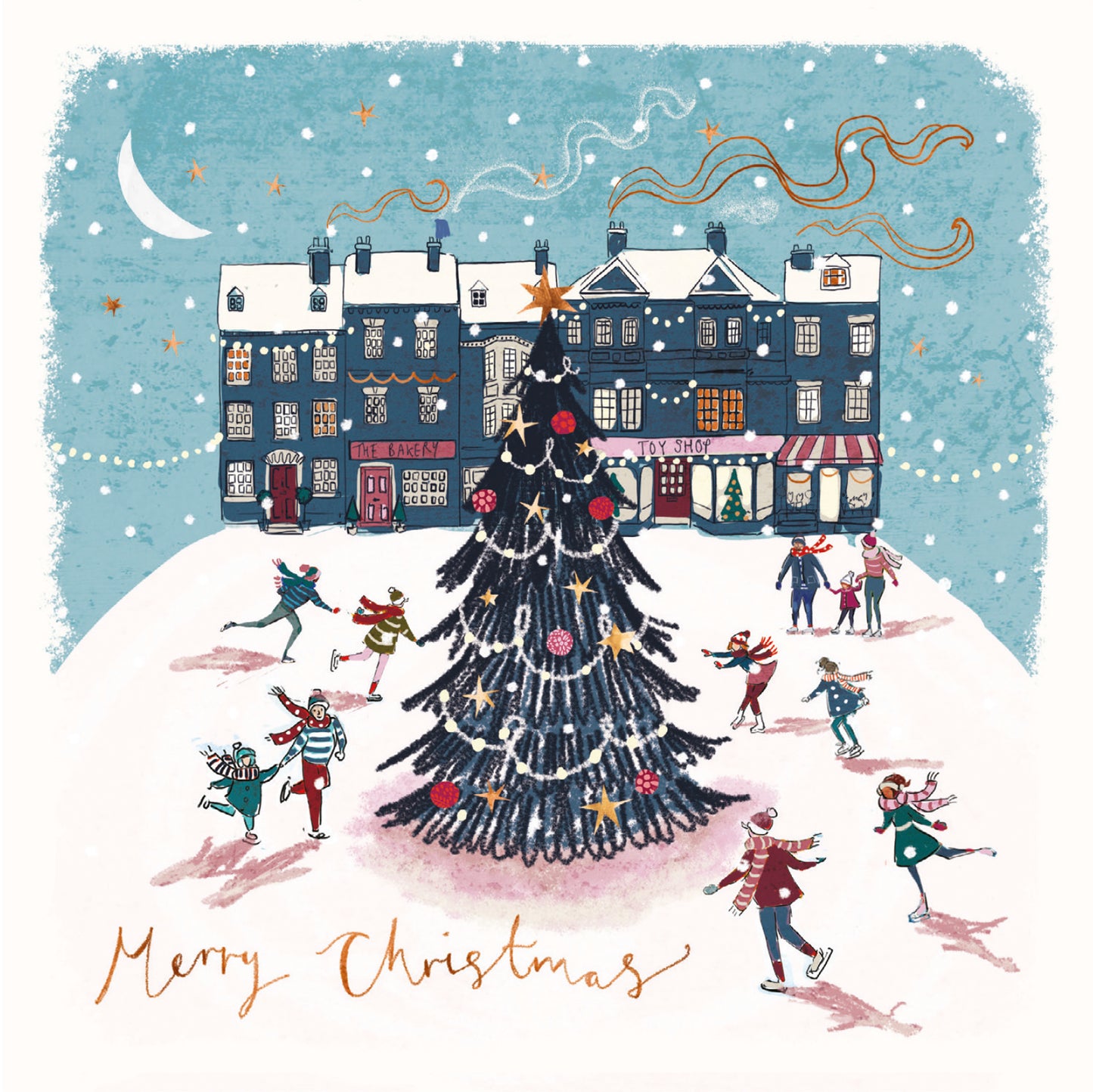 Skaters around the Tree