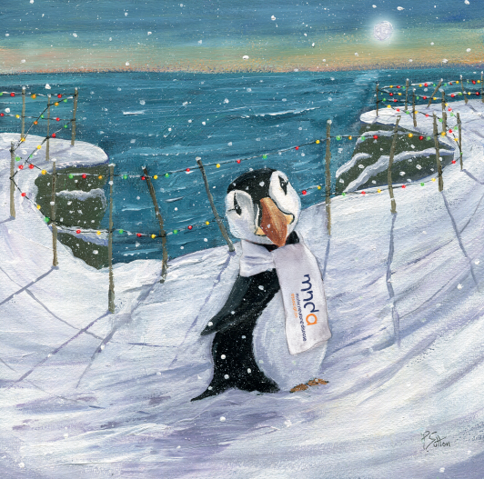 MND Puffin Christmas Card