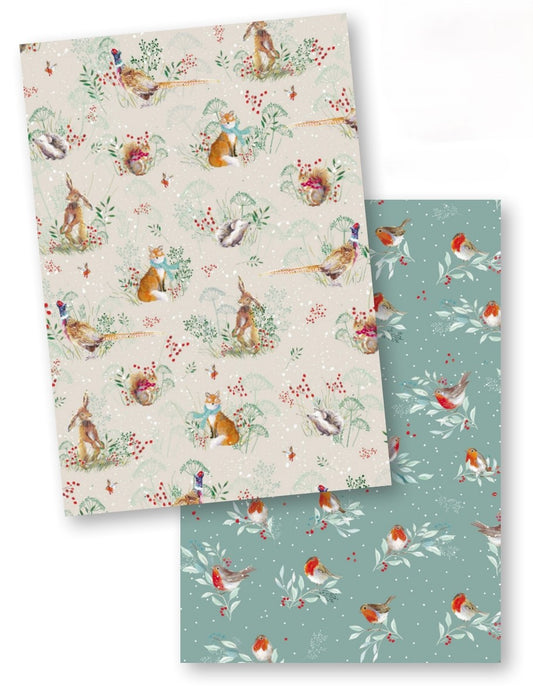 Winter Wildlife Christmas Giftwrap