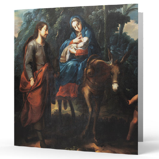 The Flight Into Egypt Christmas Card